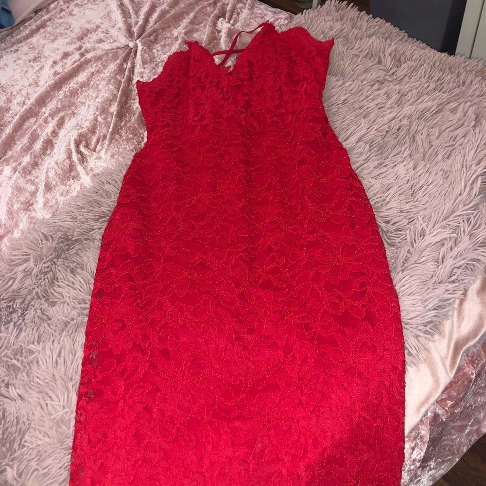 Red Lace Dress